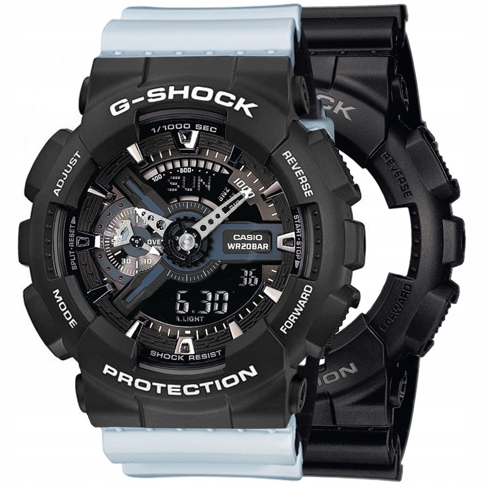 Sada Hodinek G-shock GA-110-1BER Černá Bílá, Černá