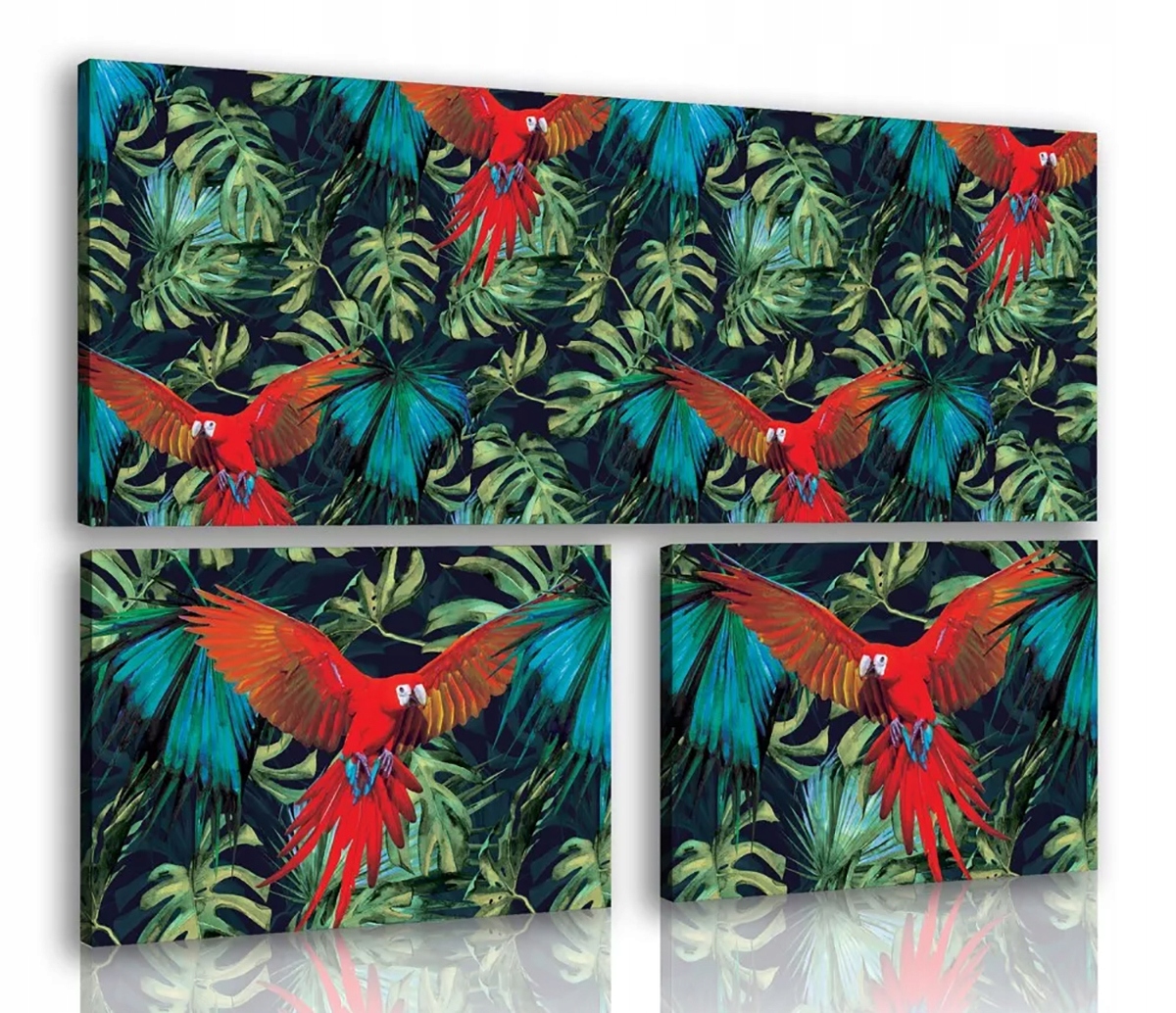 Obraz Na Plátně Canvas 80x55,8 Papoušci Rostliny