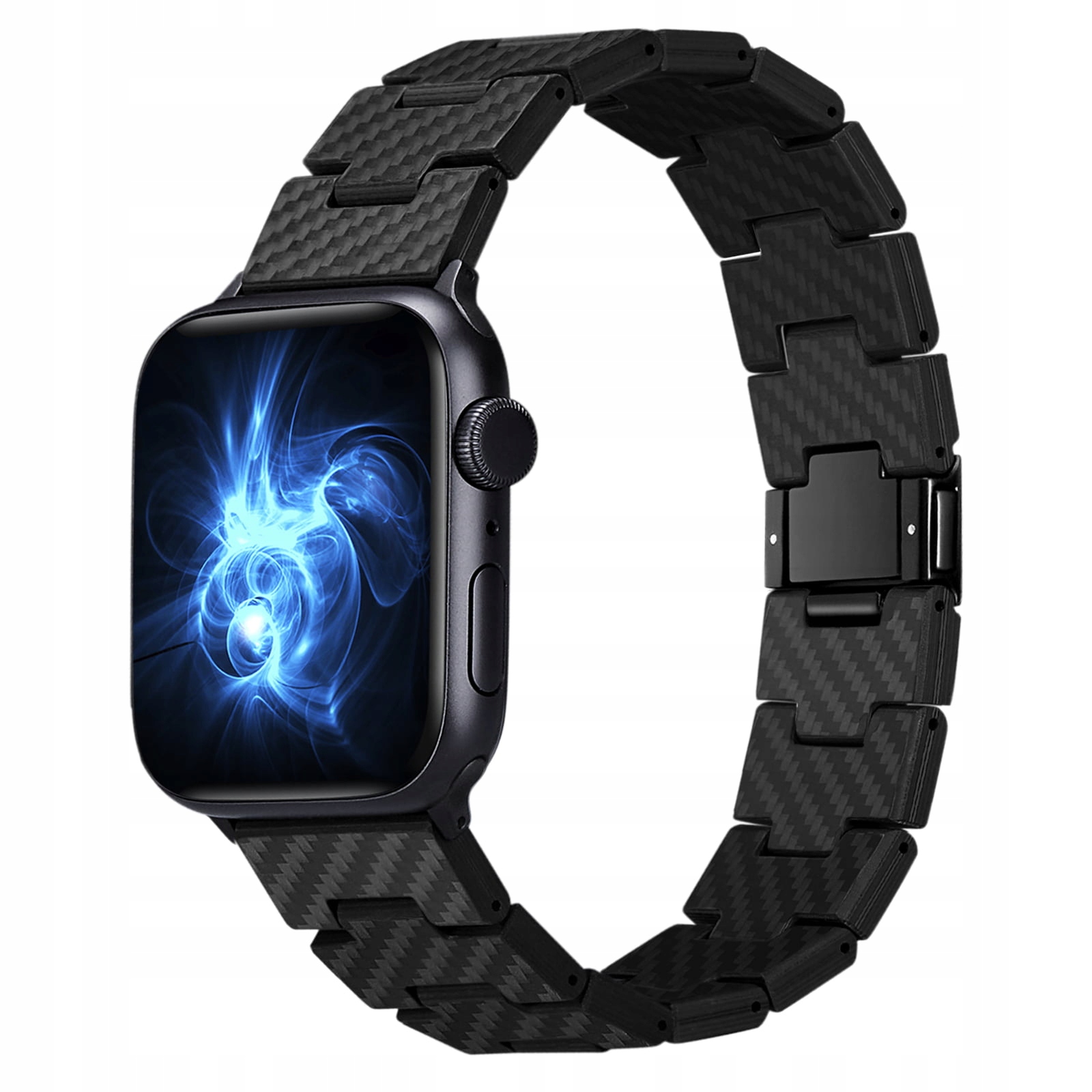 Pasek regulowany Pitaka Retro do Apple Watch 42/44/45/49 mm Carbon