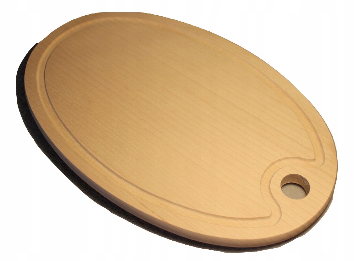 

Deska kuchenna do krojenia 34x22 owalna Drewniana