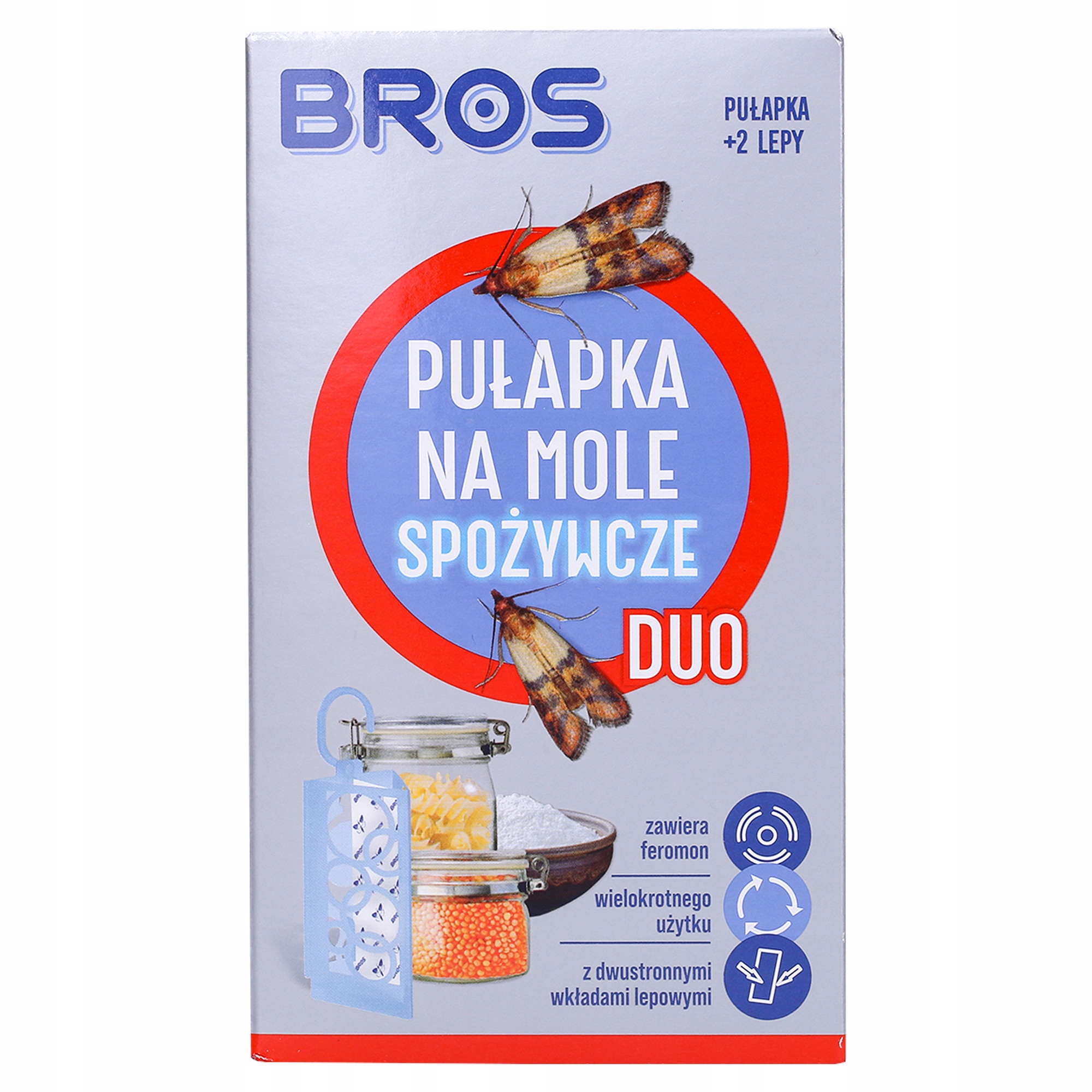 

Bros Pułapka Na Mole Spożywcze Duo Wkłady +2 Lepy