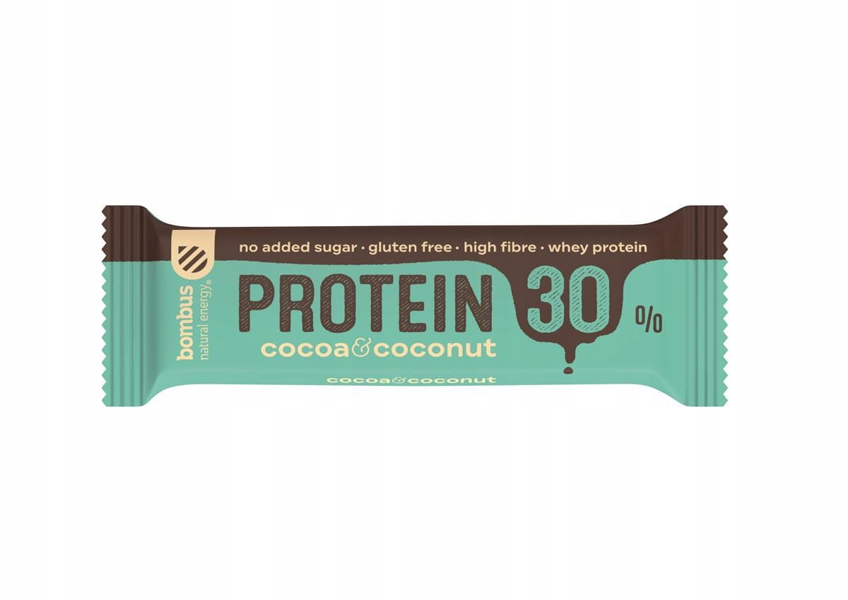 Bombus Tyčinka Protein 30% kakao – kokos (bezlepkový)