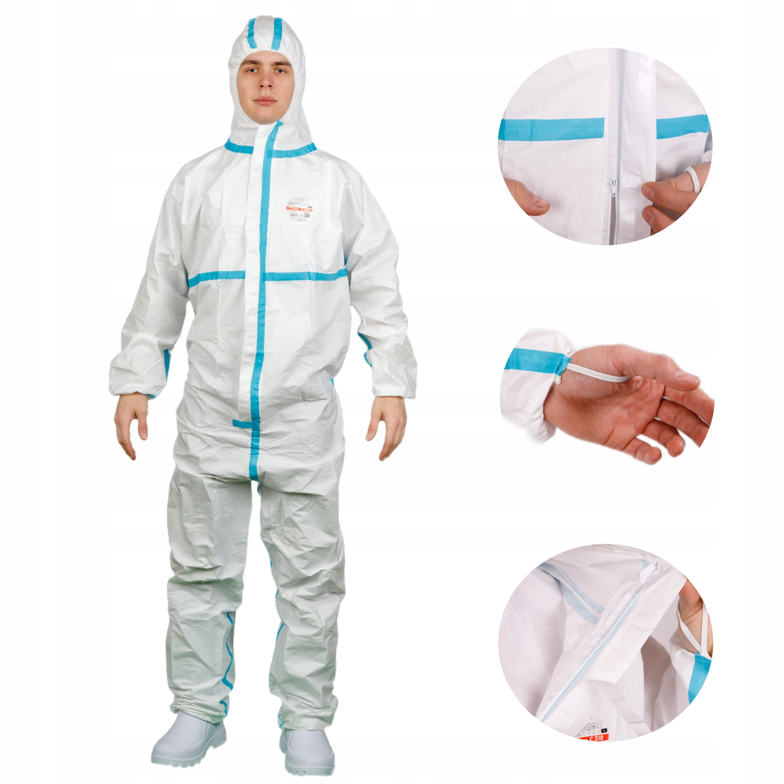 KOMBINEZON OCHRONNY TYP 4 5 6 kat 3 OXYCHEM wełna lakiery opryski roz 2XL EAN (GTIN) 5907377575641