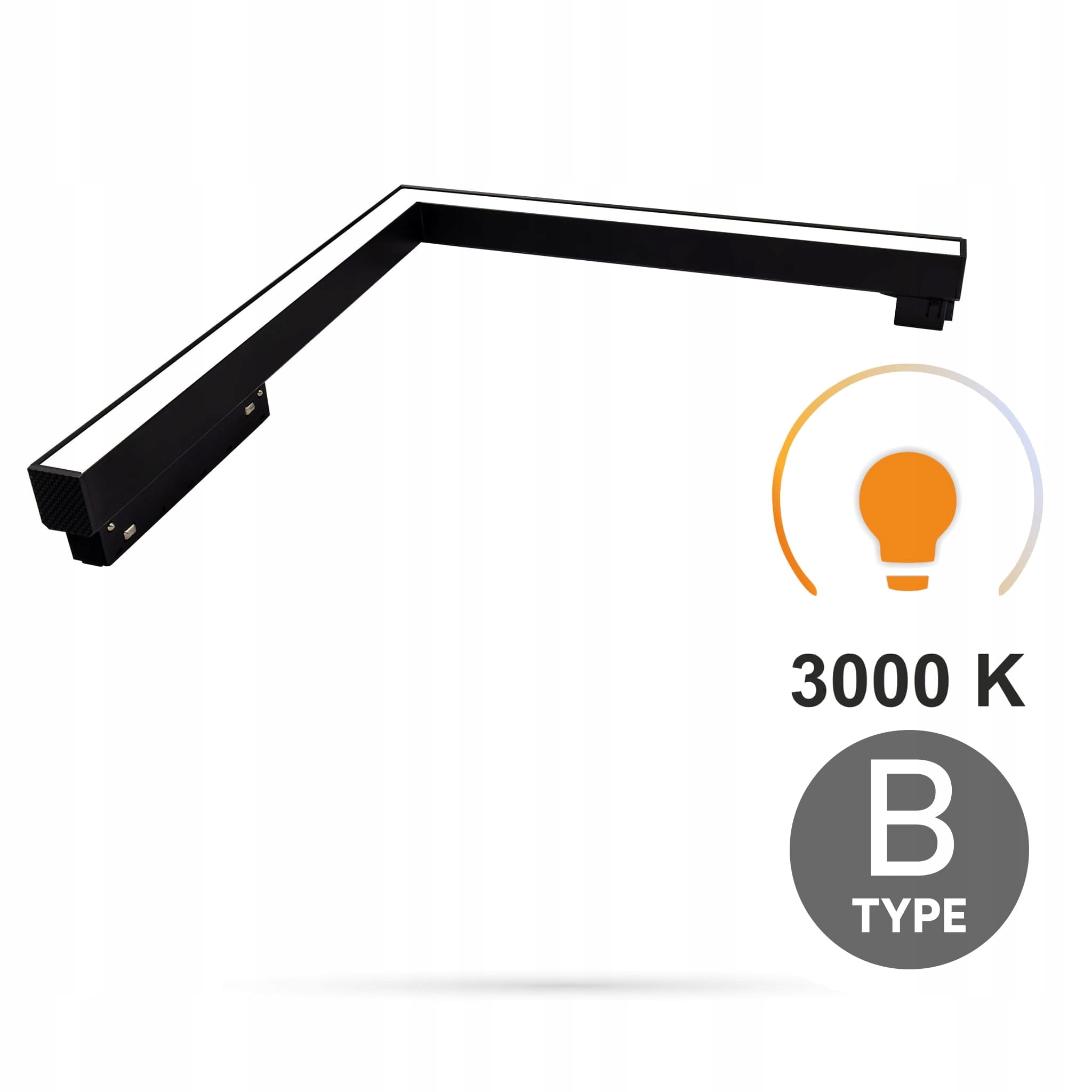 Úhlový Led reflektor Ultron 16W 3000K Typ B Smart Track 48VDC