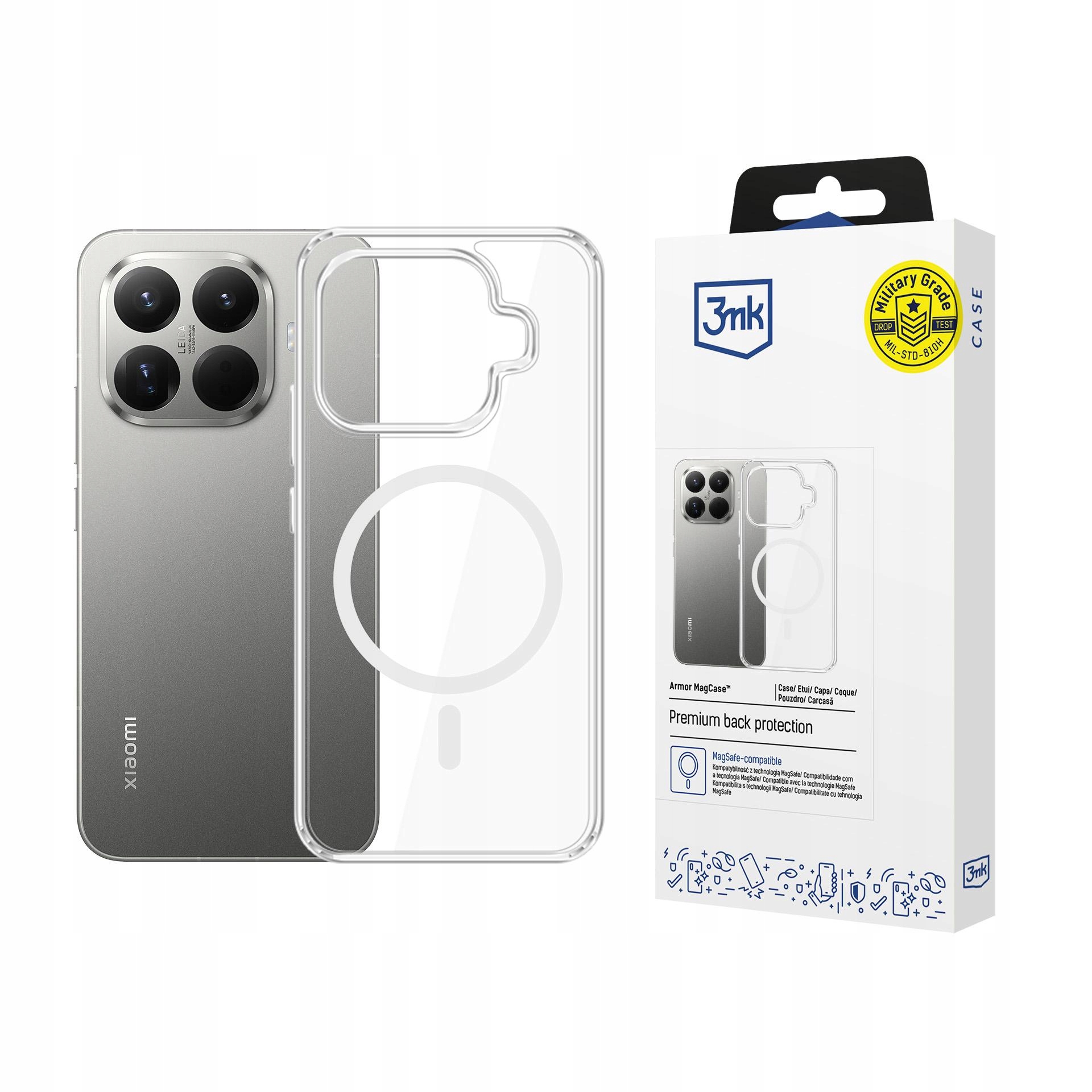 Etui 3mk Armor MagCase na Xiaomi 15T Pro 5G przezroczyste 3mk Protection