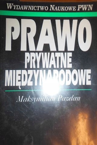 Prawo prywatne międzynarodowe - Pazdan