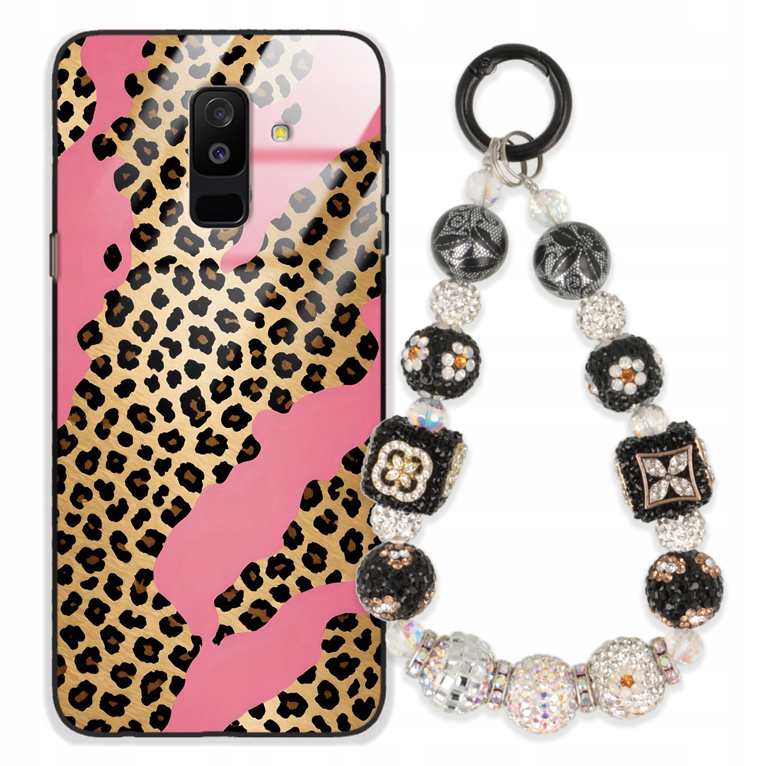 Puzdro Na Samsung A6 Plus 2018 Glass Kľúčenka Štýlové Prémiový Obal