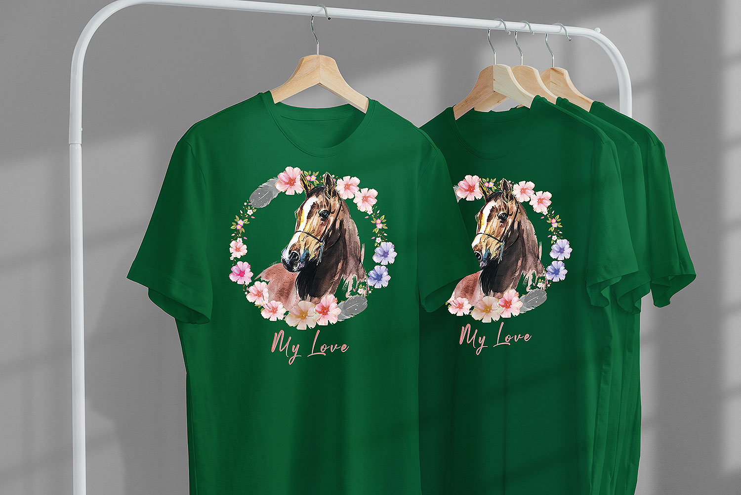 T-SHIRT KOSZULKA DLA DZIECKA KONIE 104 SUPER JAKOŚĆ Rozmiar XXS