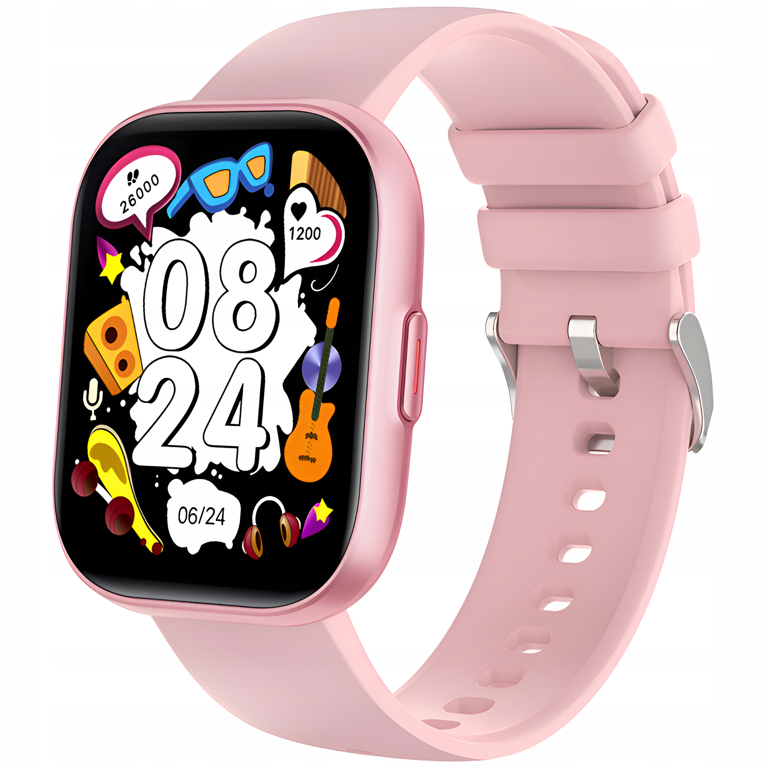 Colmi P68 Chytré Hodinky 2.04'' Amoled Dámské Sportovní Voděodolné Růžové