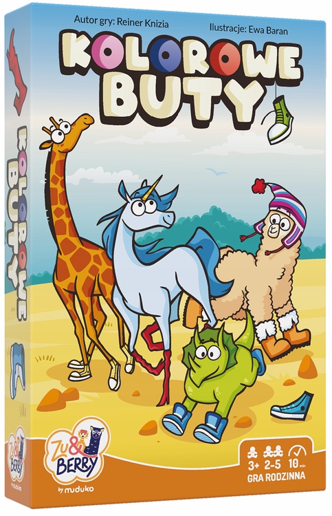 Gra Edu KOLOROWE BUTY Łączenie Kolorów ANGIELSKI