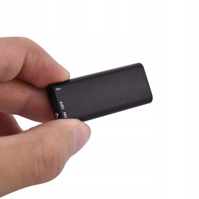 Mini Dyktafon Szpiegowski Podsłuch Detekcja 8 Gb