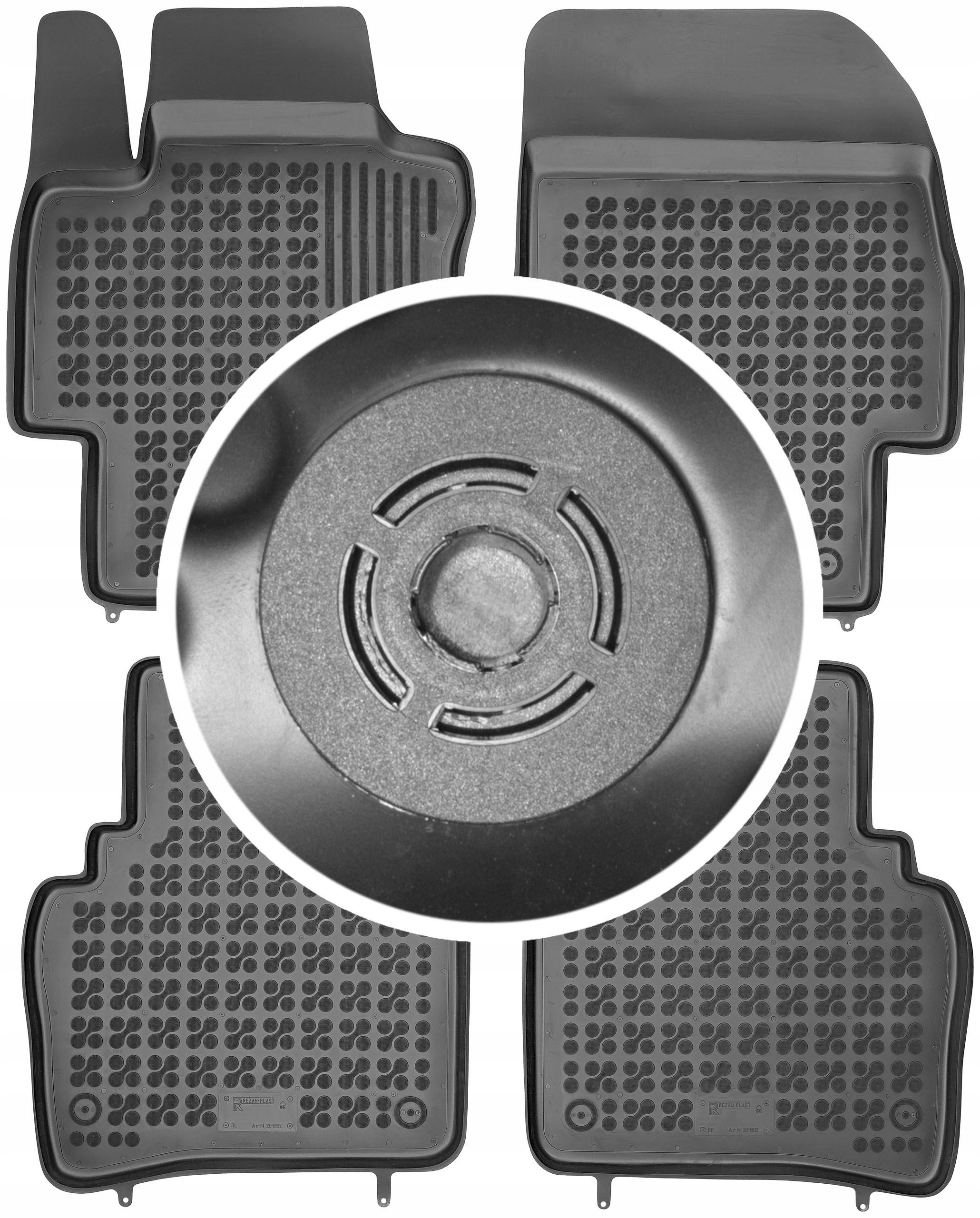 Коврики Резав-Пластик резиновые 201802 4 el.