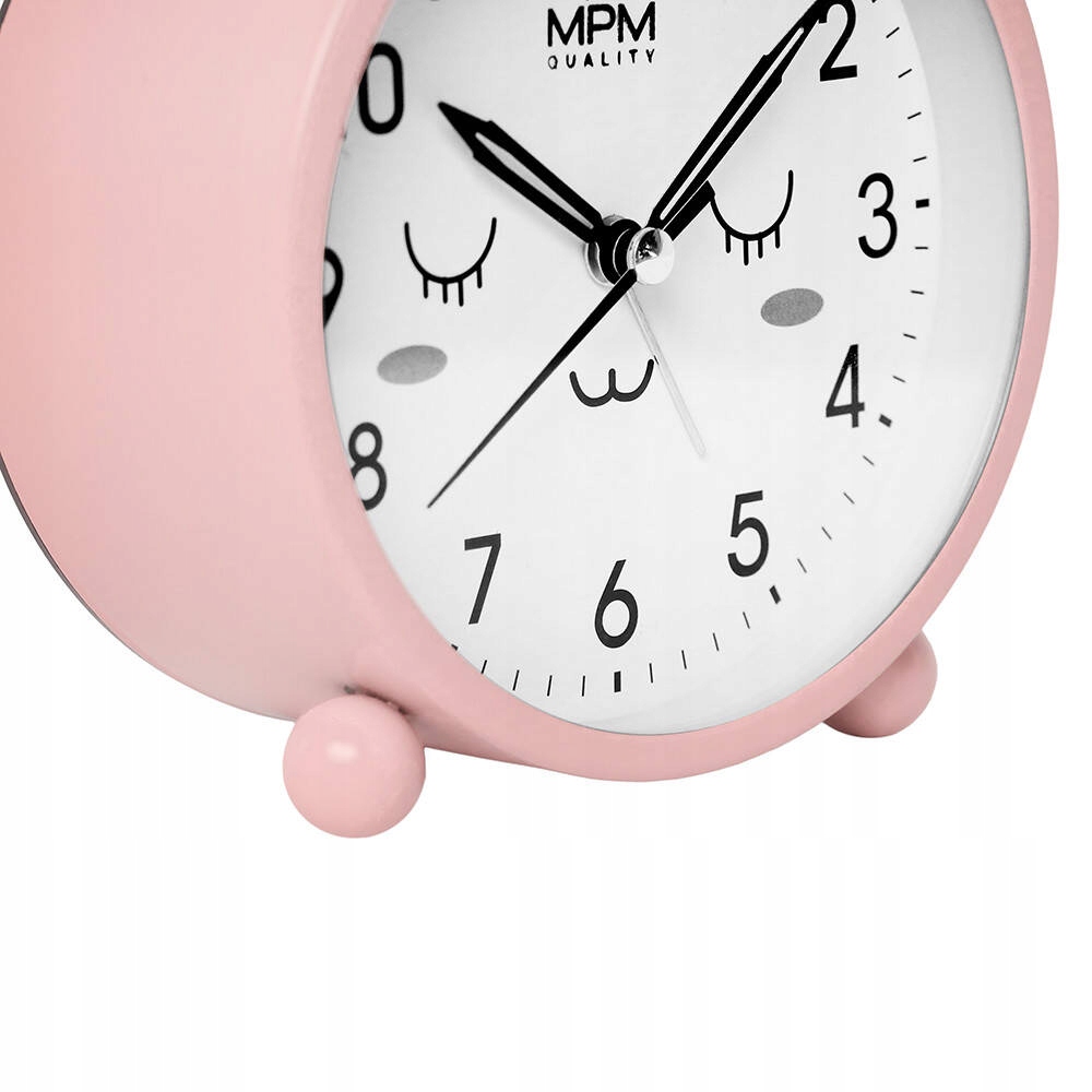 PASTELOWY BUDZIK DZIECIĘCY KRÓLIK MPM C01.4370.23 ALARM PODŚWIETLENIE Marka MPM