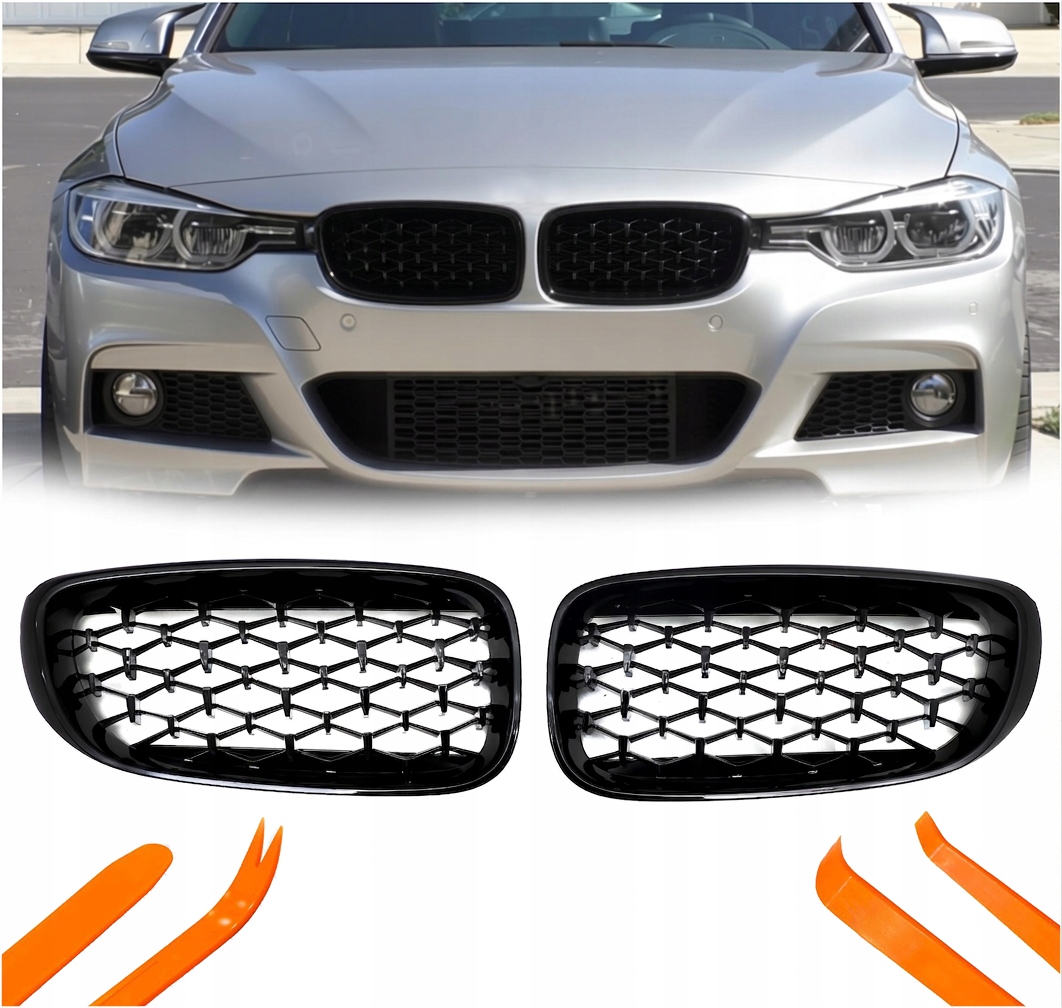 Atrapa Gril Nerki Bmw 3 Gt F34 Černý Lesk Diamond 2013-2020