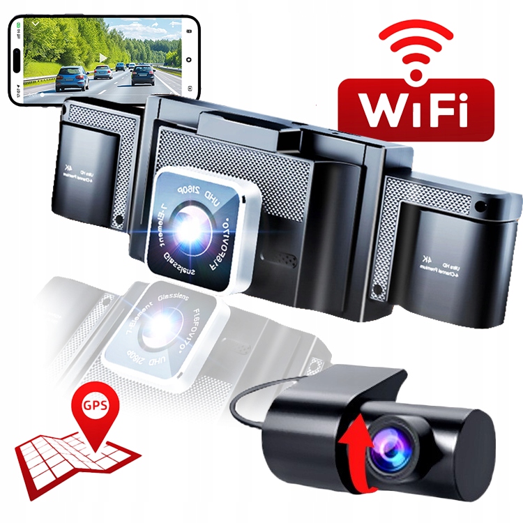 Videorekordér Do Auta, Rotačná Kamera Do Auta, 360 Stupňov