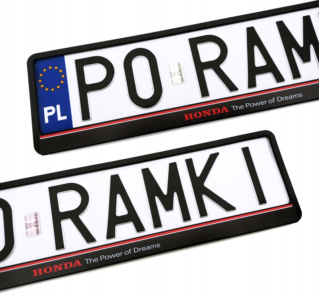 Honda Accord Civic Crv Jazz Legend Hrv Nsx ramki pod tablice rejestracyjne