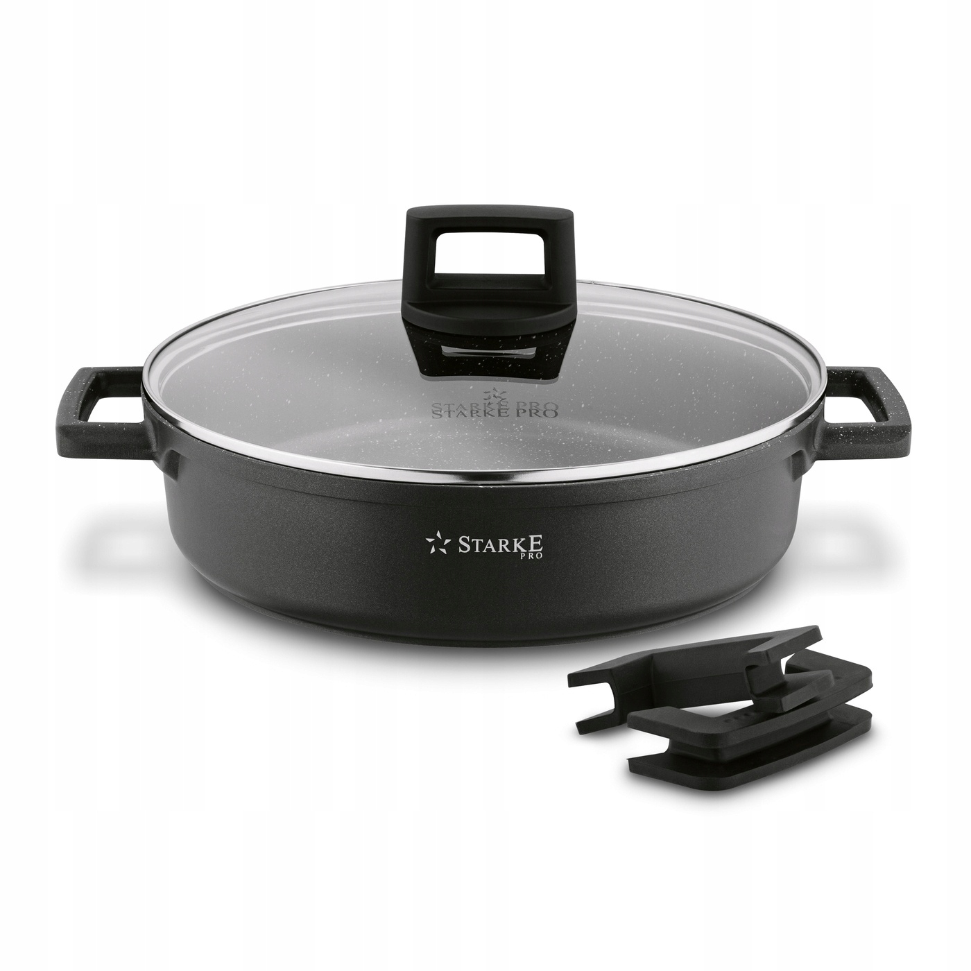 Patelnia na Indukcję z Pokrywką Uchwyty Starke Pro Taylor Marble 28 x 7,5cm