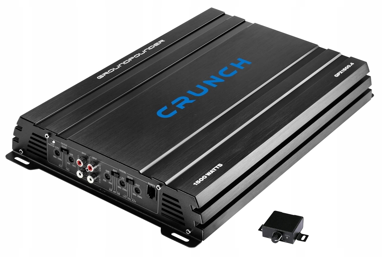4kanálový zesilovač Rms výkon 4x110 W při 4 Ohmech Crunch GPX1500.4