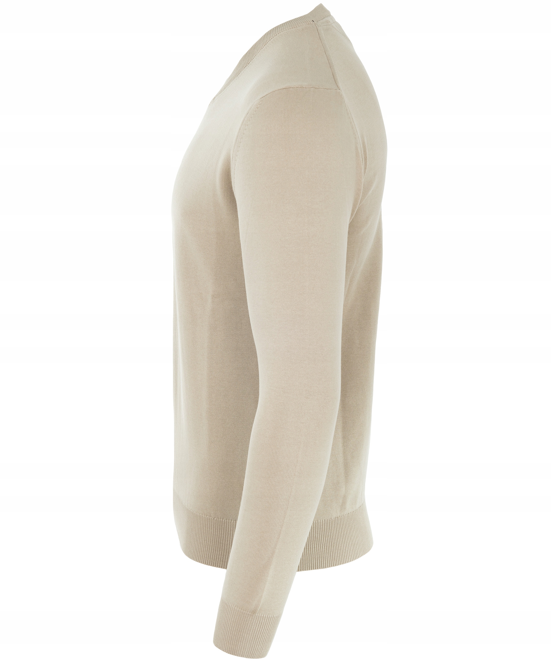 SWETER ELEGANCKI WYSOKA JAKOŚĆ 100%BAWEŁNA SEREK JASNO-BEŻOWY VIADI POLO M Rozmiar M