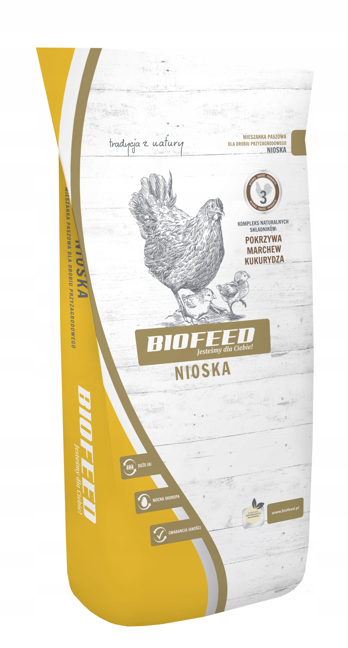 

Pasza dla kur 25kg kruszonka Biofeed z ziołami