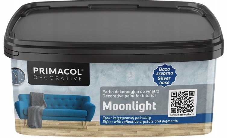 Primacol Decorative Moonlight Farba Dekoracyjna Baza Srebrna 1L