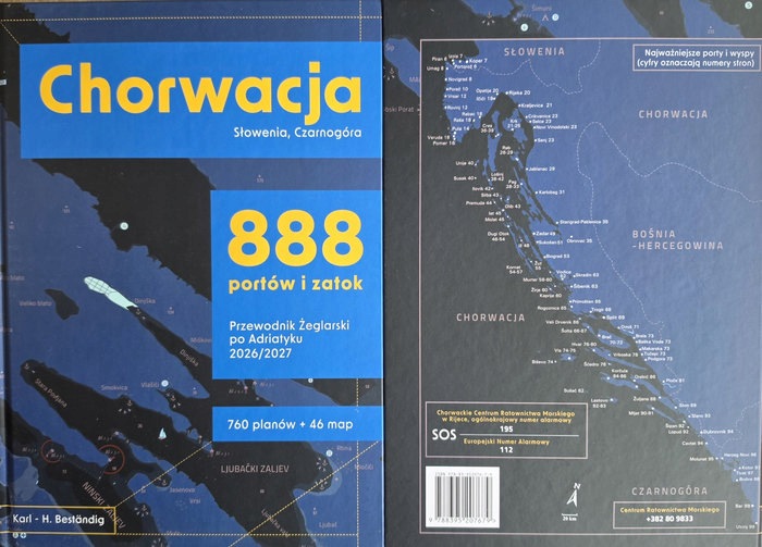Chorwacja Słowenia Czarnogóra 888 Portów Przewodnik Żeglarski Z Mapami