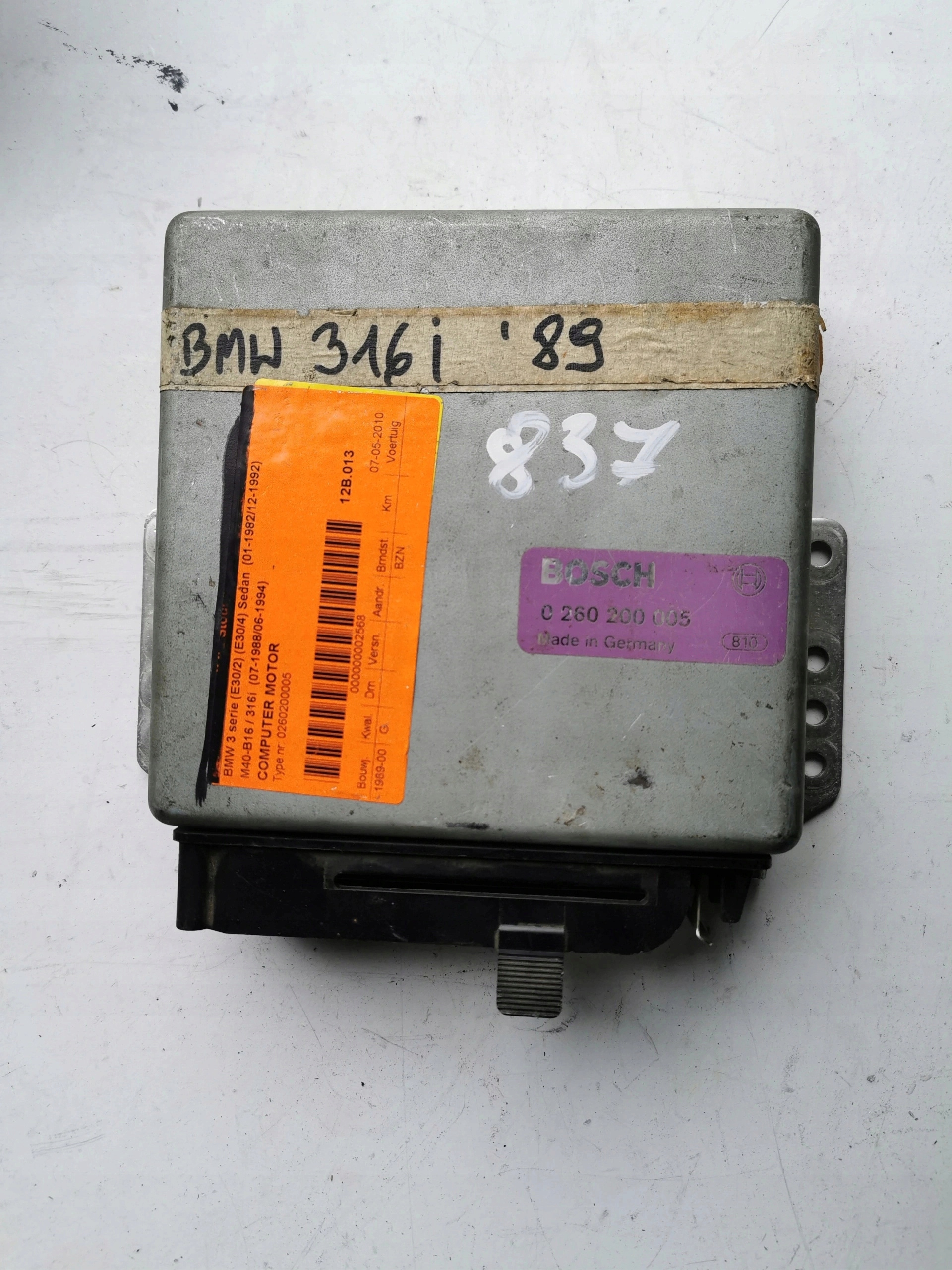 BMW 3 1.6B 0260200005 computer ECU Originale OKAZJA