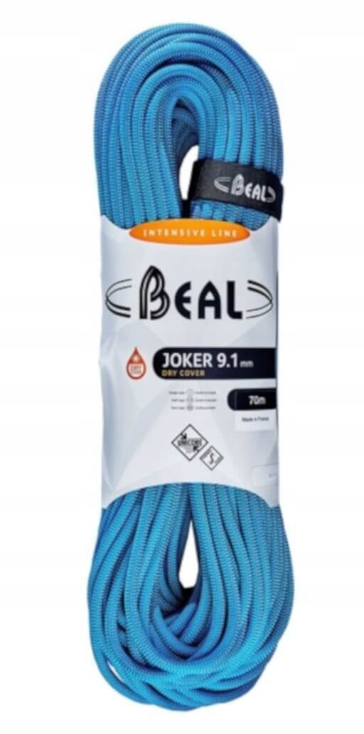Dynamické lano Beal Joker BC091J modré 70 m 9,1 mm