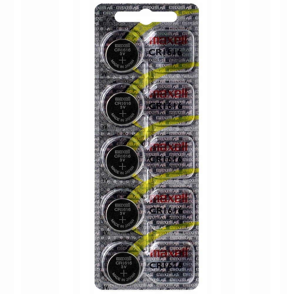 

Bateria litowa Maxell CR1616 z hologramem 5 sztuk