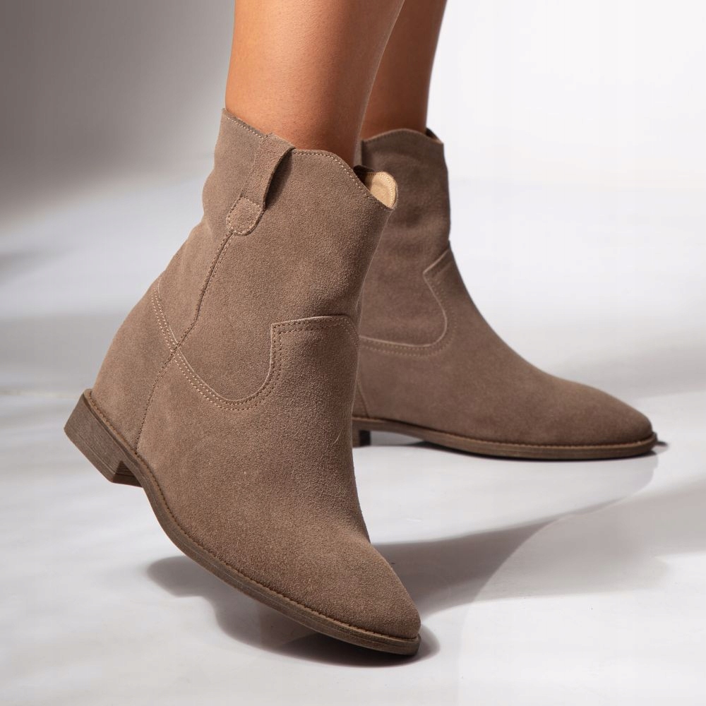 Kovbojské Boty Kožené Nazouvací Butdam 37