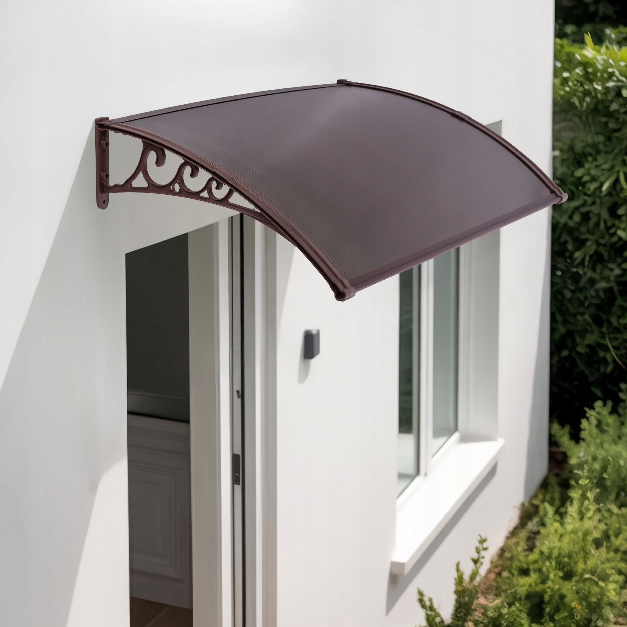 Stříška Nad Vchodové Dveře Balkonové Zastřešení Miko Hnědá 100X150 Terasa