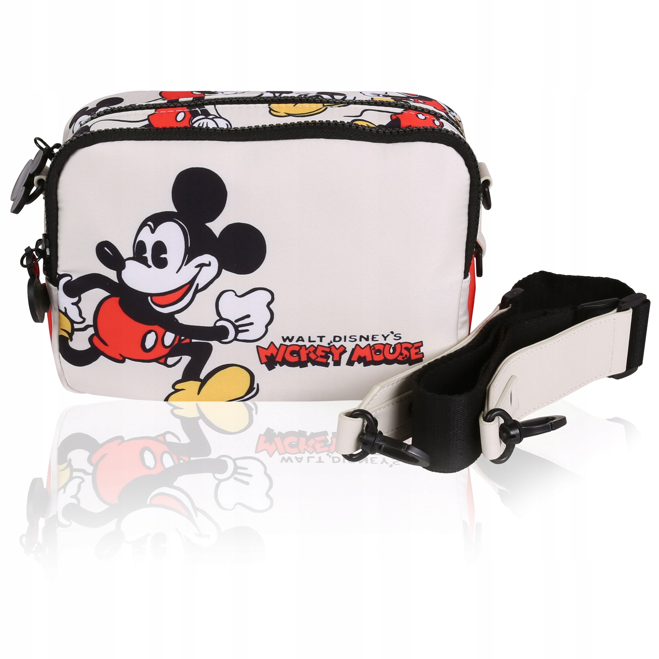

Beżowa torba z regulowanym paskiem Myszka Mickey