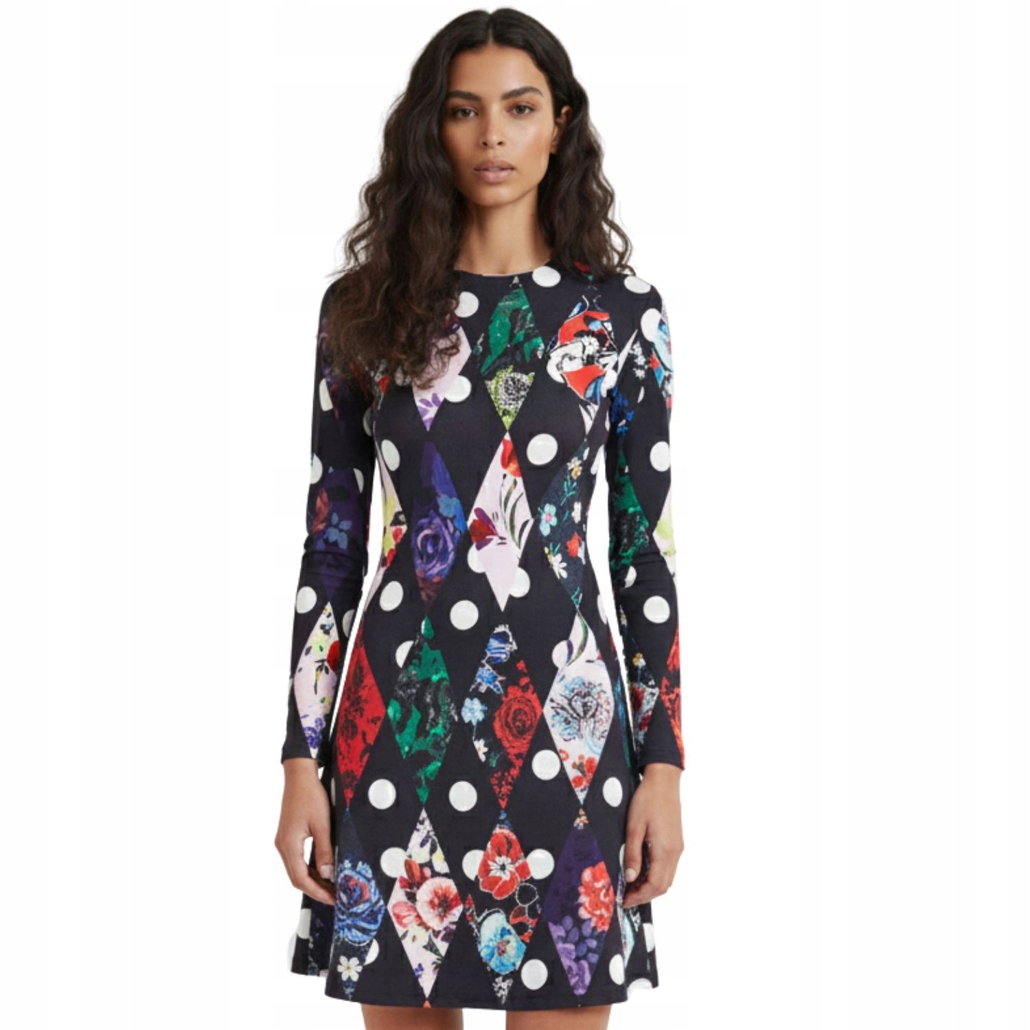 Šaty Desigual Dublin, barevné, přiléhavé, vel. Xs