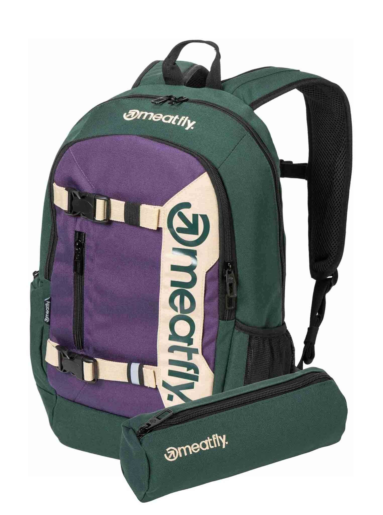 Meatfly Basejumper unisex batoh, zelený