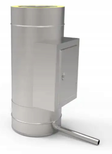 Kd Izolovaná čistička dvířka odkapávač fi 225 gr. 0,8 mm komínová vložka