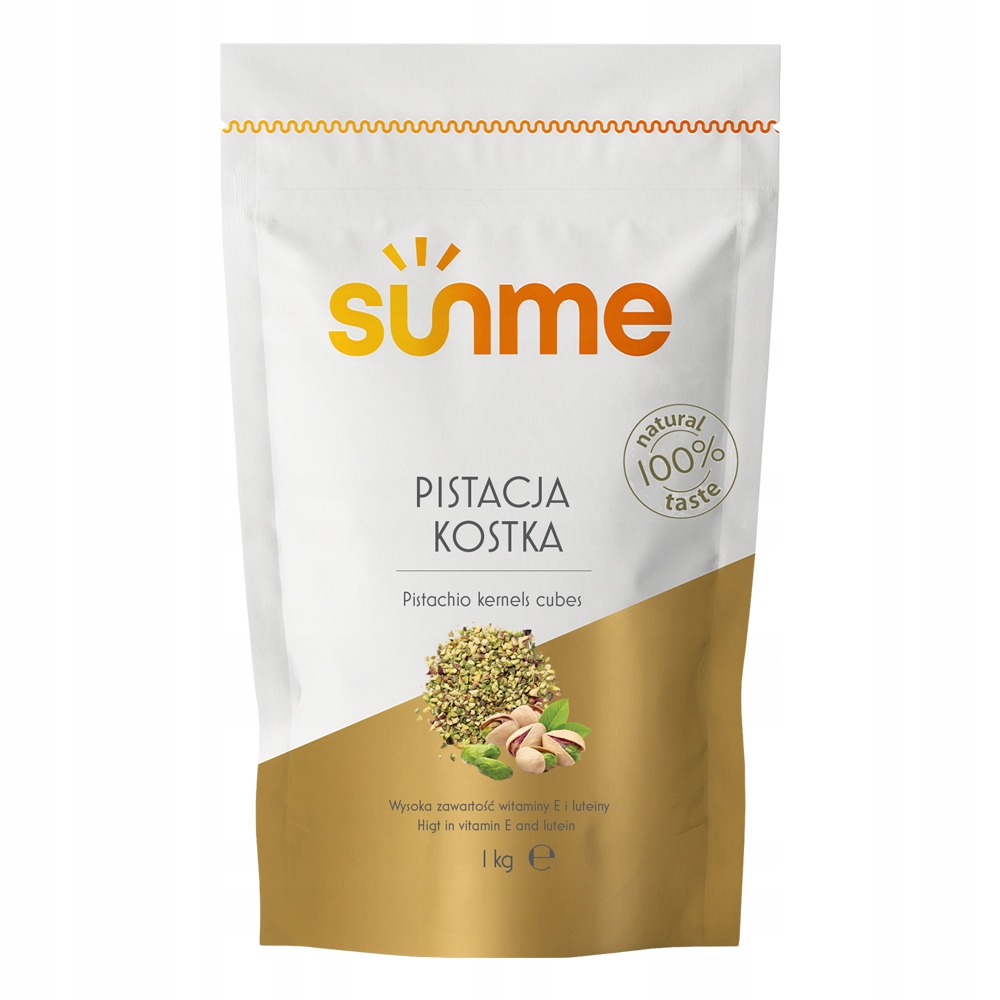 Sunme Pistácie loupaná kostka posypka v kostce pro zmrzlinové dezerty a koláče 1 kg