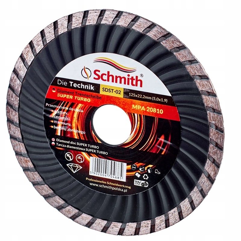 

Schmith Tarcza diamentowa Turbo 230MM Beton Zbroj.