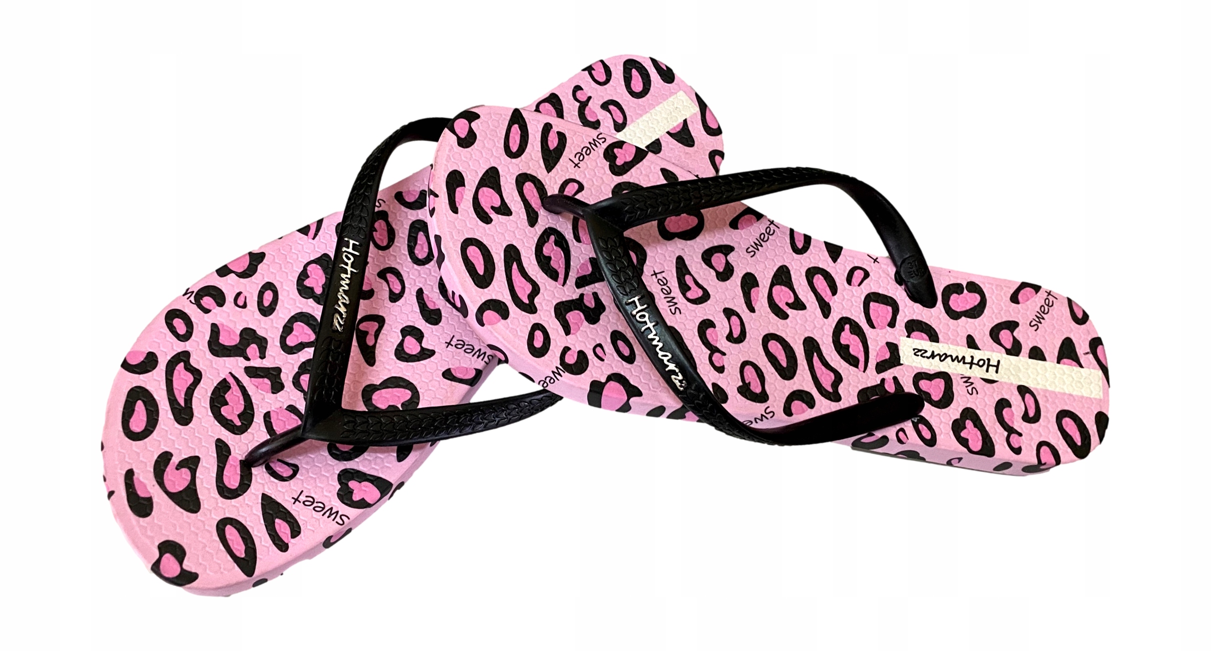 

Klapki Japonki Hotmarzz damskie Róż Panterka *36