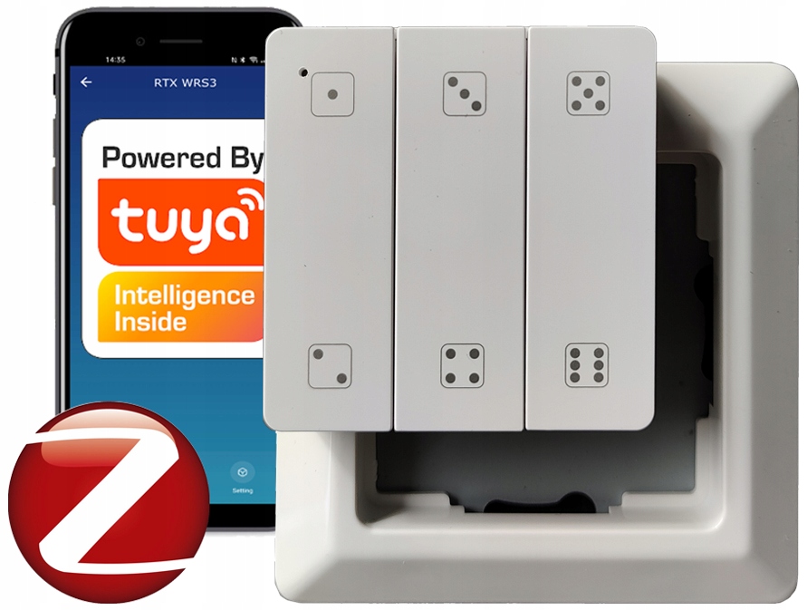 Pilot Přepínač 18 scén Magnetický ZigBee Tuya