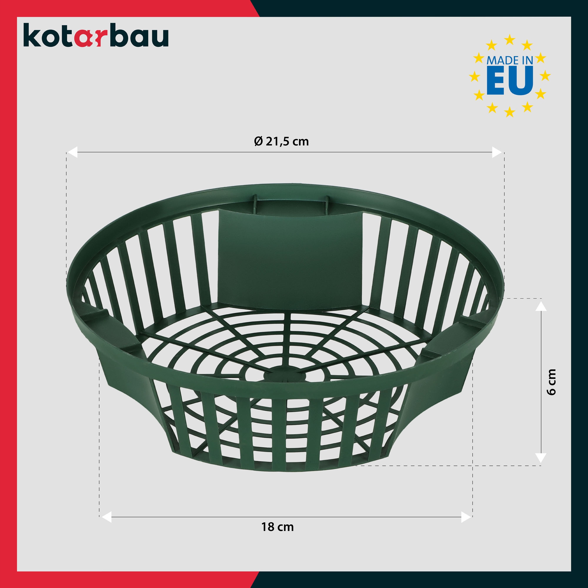 ZESTAW 10x KOSZYK NA CEBULĘ 215 MM OSŁONKA SADZENIA CEBULEK KWIATOWYCH BULW Kolor odcienie zieleni