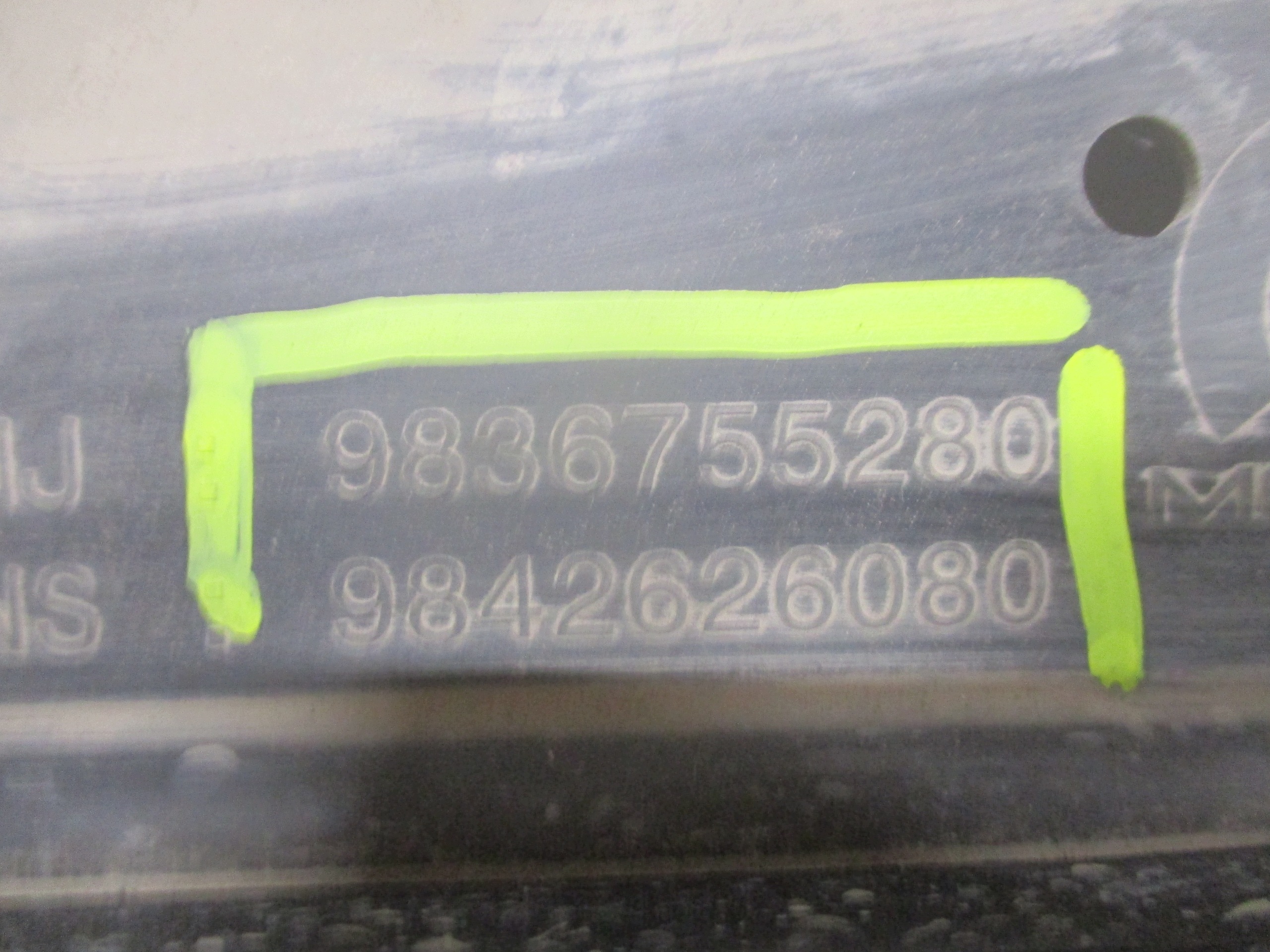 cover cover chassis front OPEL MOKKA B 9836755280