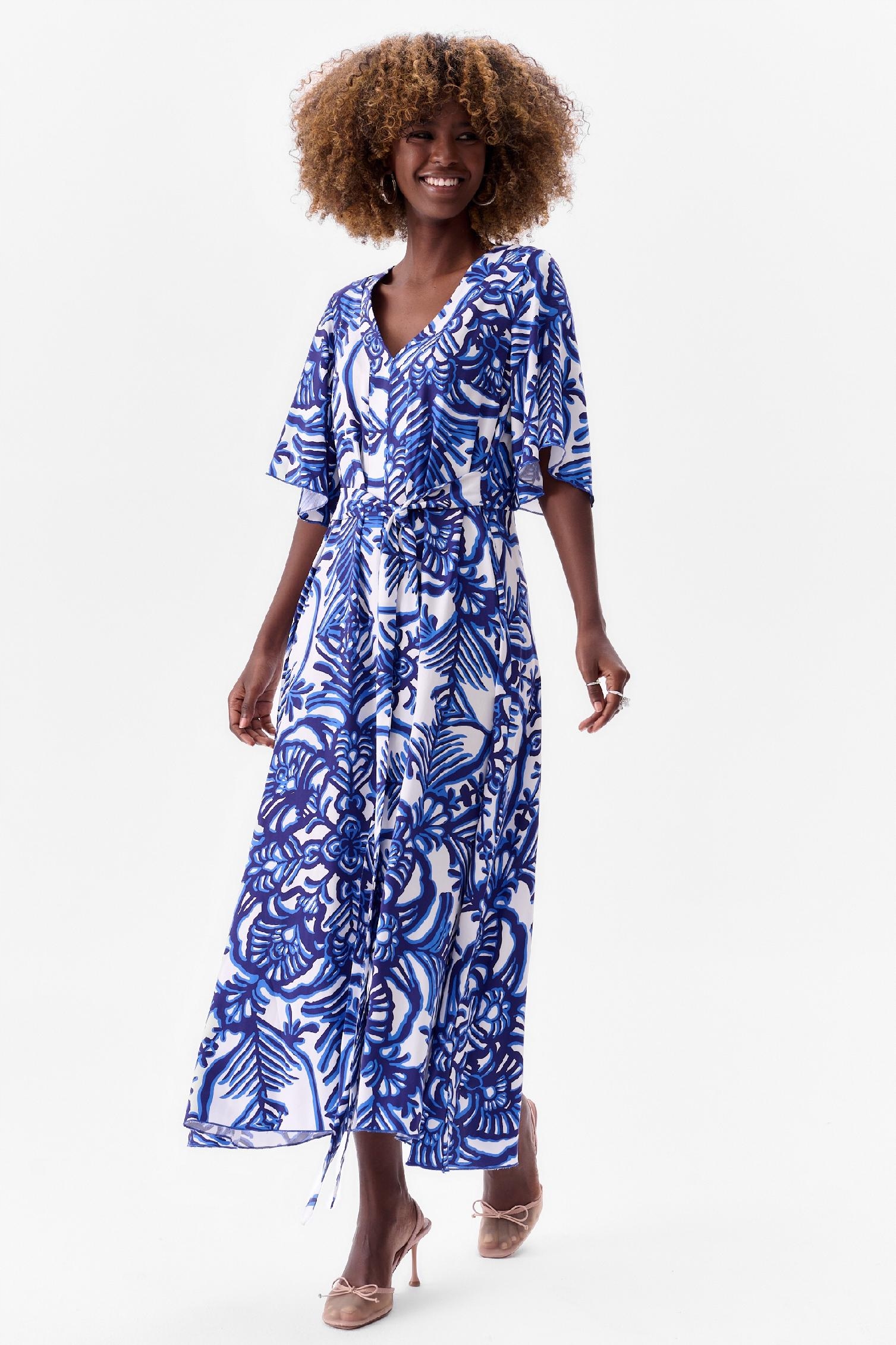 vzorovaná šaty Renee blue shadow vel. 42