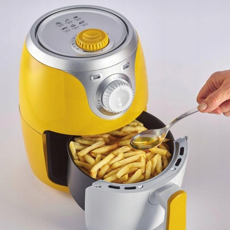 ARIETE Frytkownica Beztłuszczowa Mini 2L 1000W Antyadhezyjna Żółta Wersja 2 — miniatura 5