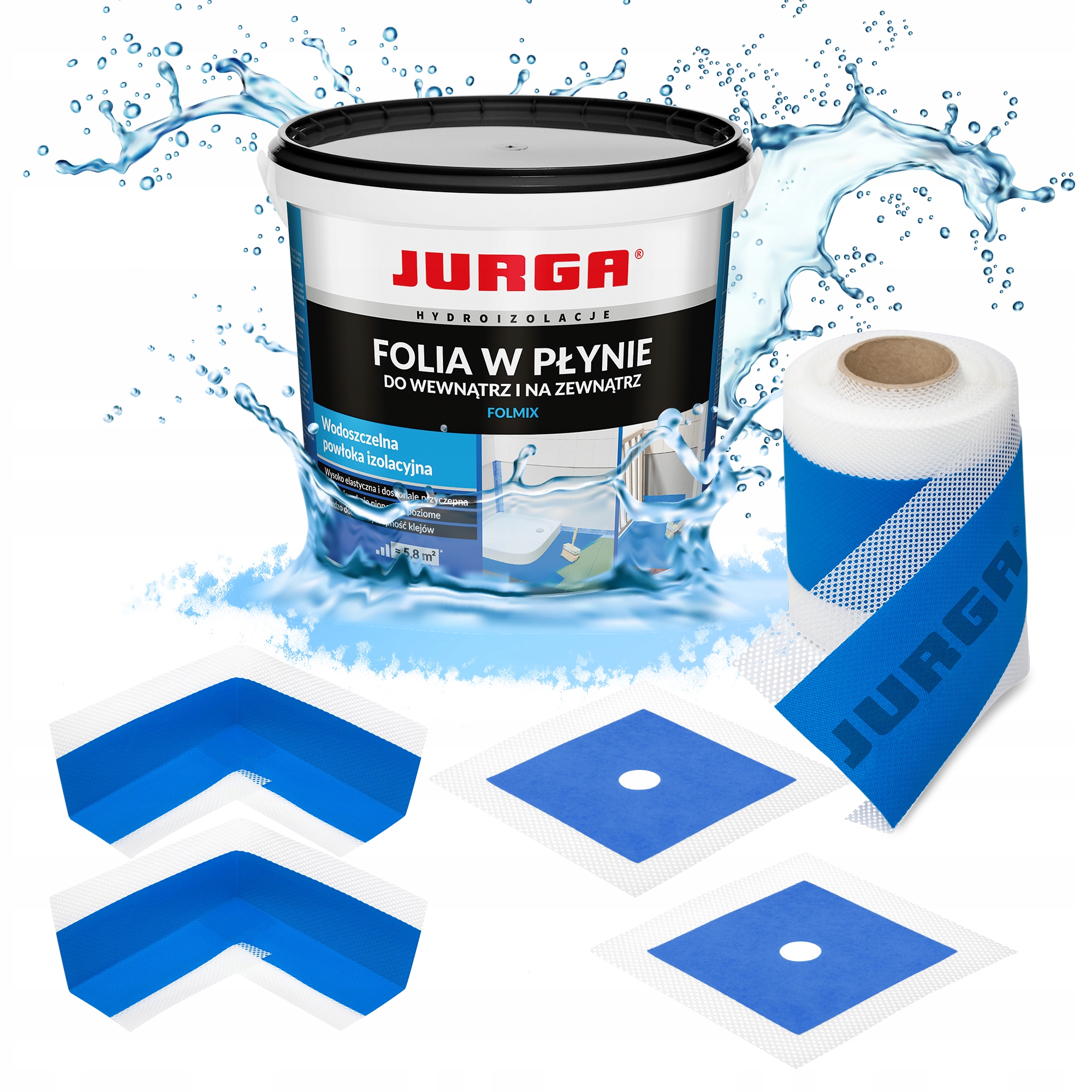 Účinná ochrana před vlhkostí 7 kg – sada s fólií a páskou