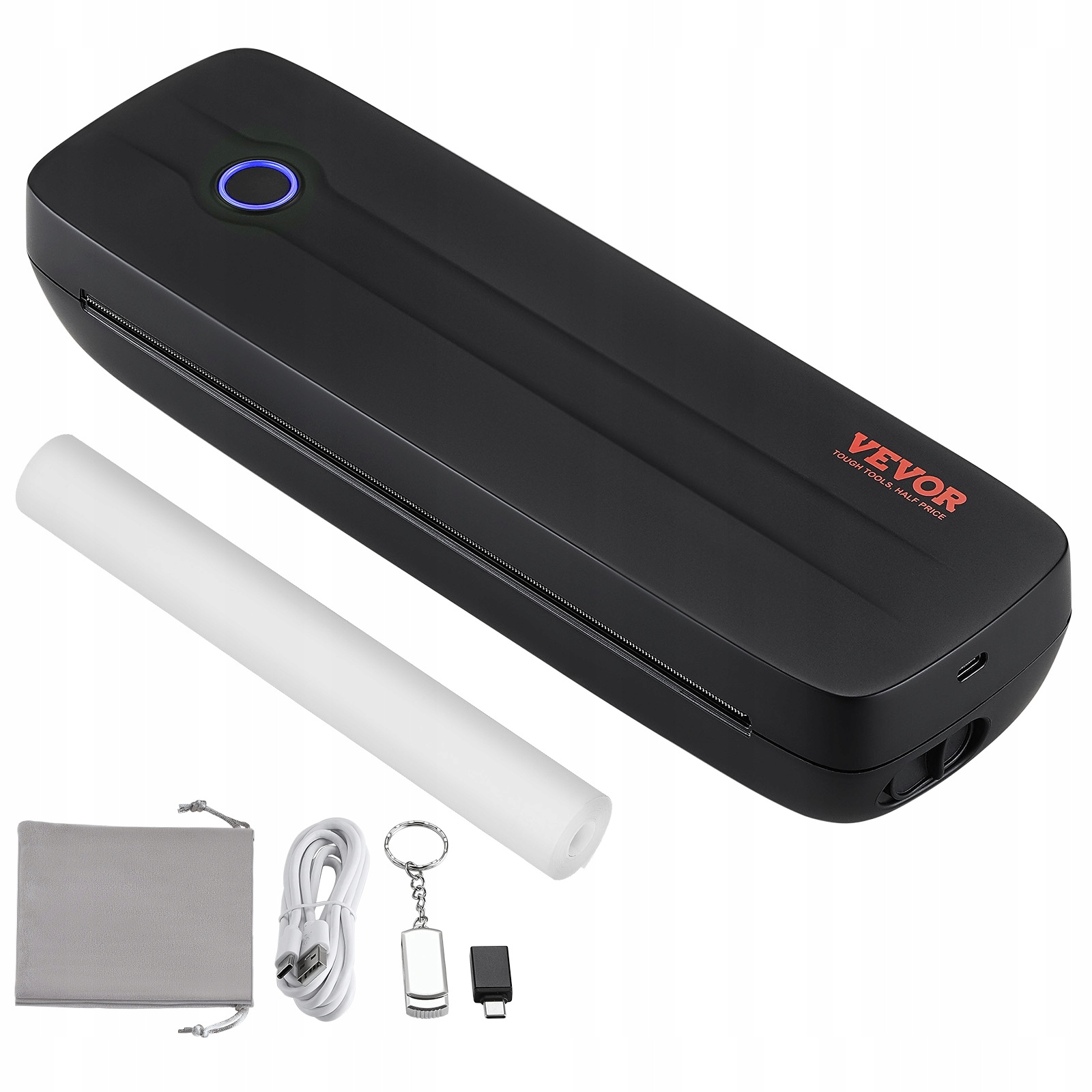 Vevor Mobilná Bluetooth Termálna Tlačiareň 2600MAH 300DPI Prenosná