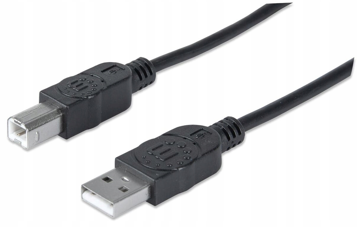 Manhattan USB A/USB B 1m kabel USB USB 2.0 Czarny