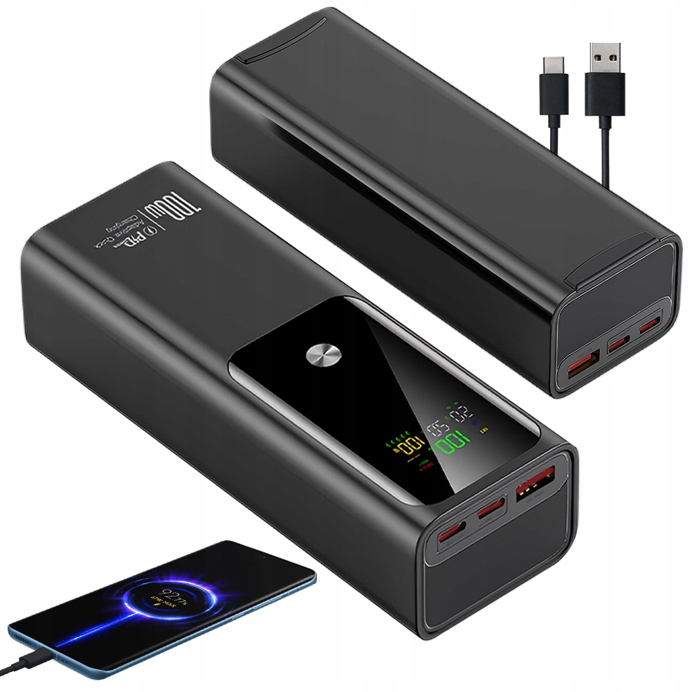 Powerbanka 20000 Mah Rychlé Nabíjení Praktické Nabíjení Venku