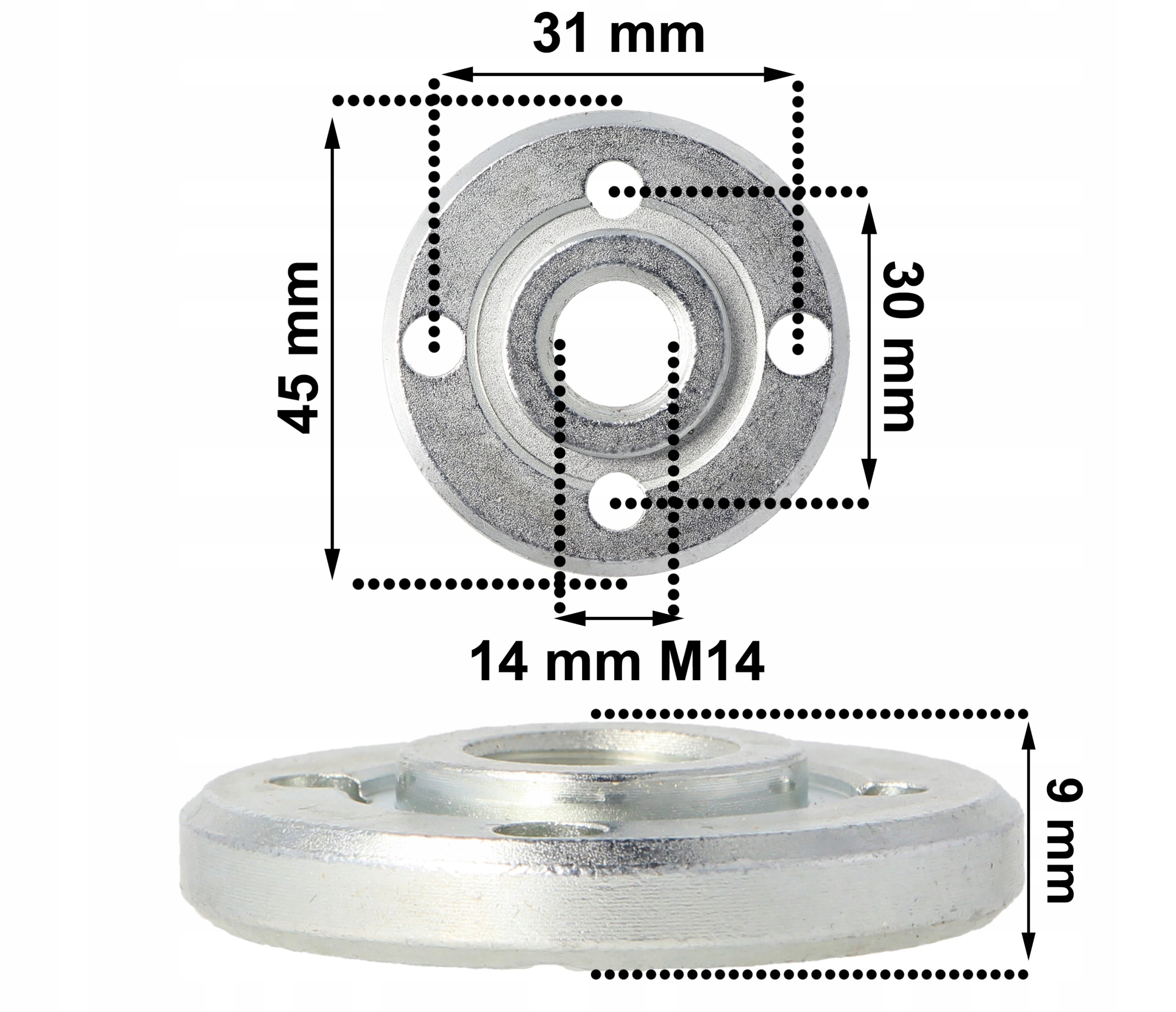 Nakrętka i podkładka do szlifierki BOSCH PARKSIDE CELMA EINHELL YATO M14 Marka LSP
