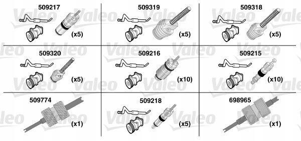 Valeo 509735 Sada Na Opravu Krúžkov S Kruhovým Prierezom