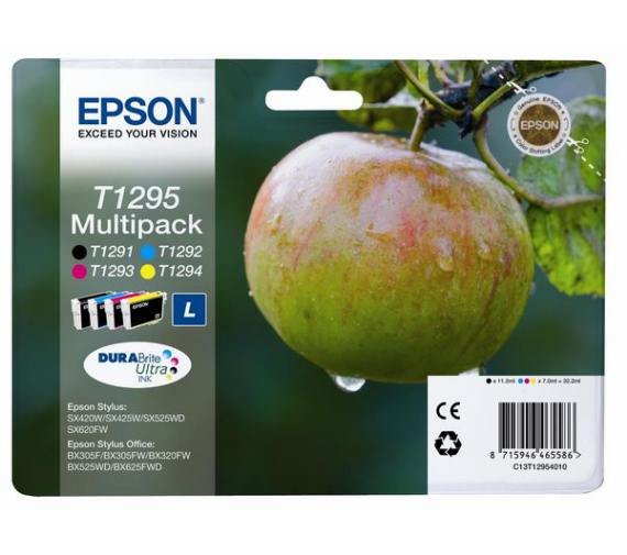 Tlač Epson T1295 čierna, červená (purpurová), modrá
